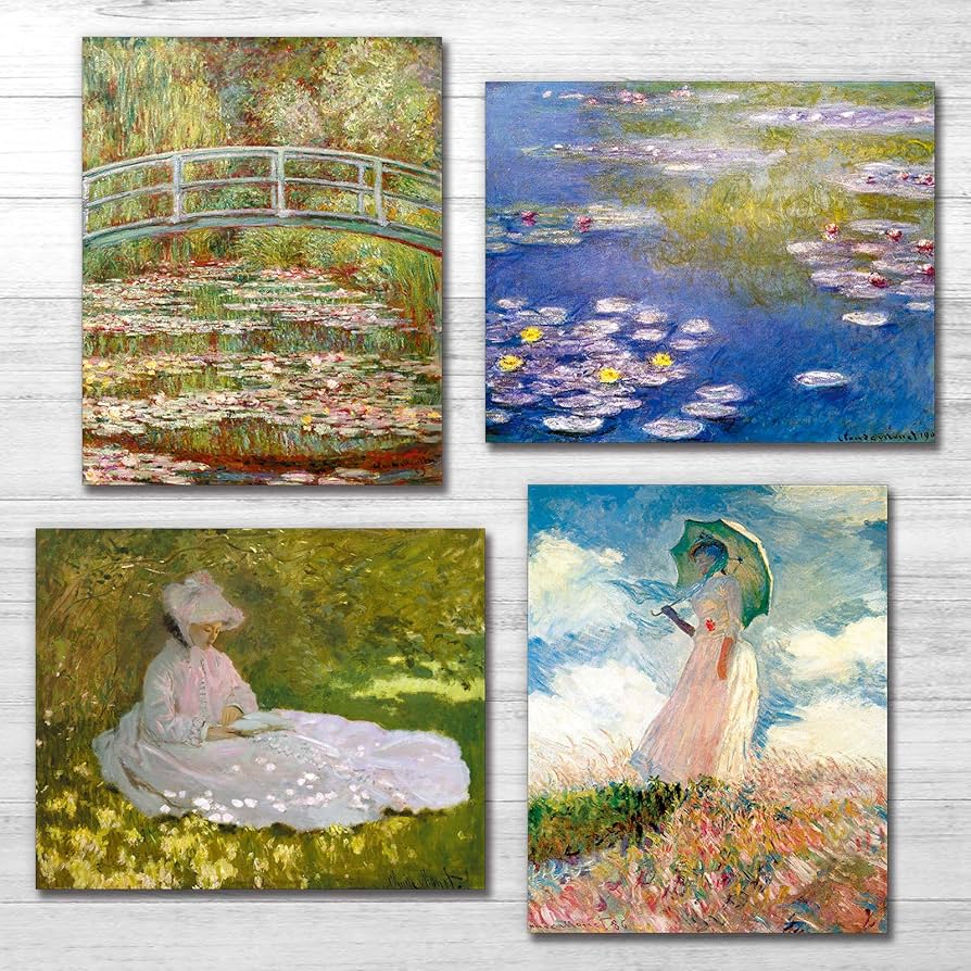 Monet、LA SEINE A LA VACOAT、希少画集画、新品額装付 Monet、LA SEINE A LA VACOAT、希少画集画、新品額装付 Monet